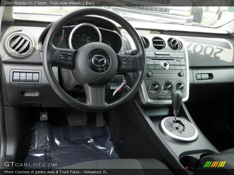 True Silver Metallic / Black 2007 Mazda CX-7 Sport