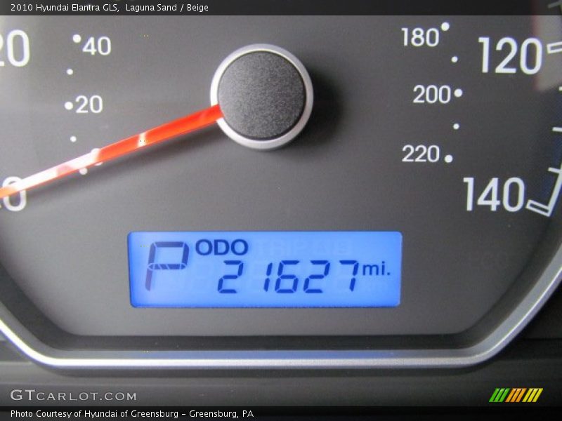 Laguna Sand / Beige 2010 Hyundai Elantra GLS