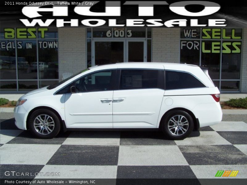 Taffeta White / Gray 2011 Honda Odyssey EX-L