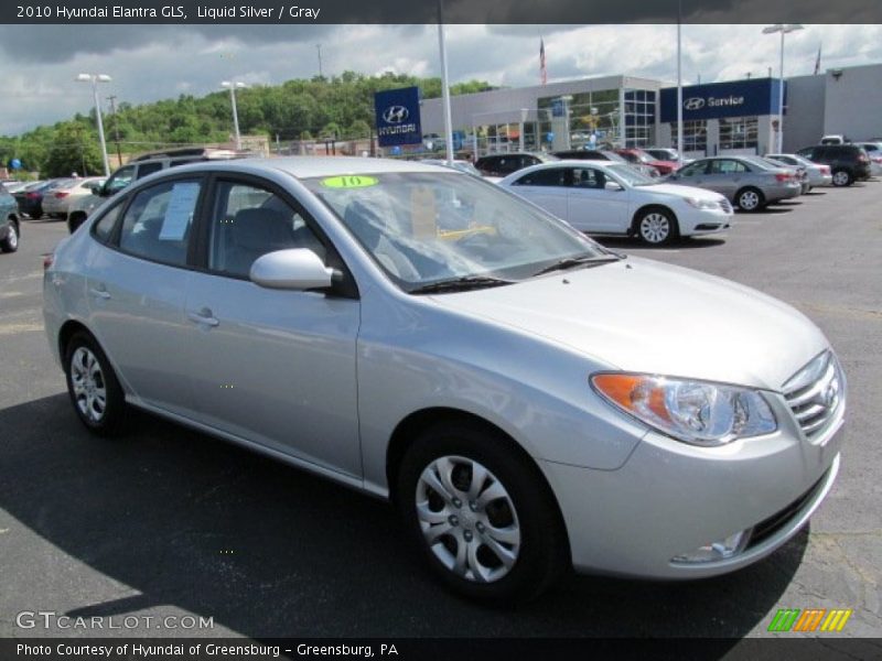 Liquid Silver / Gray 2010 Hyundai Elantra GLS