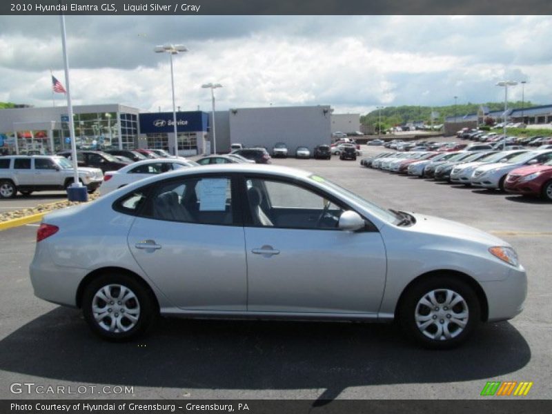 Liquid Silver / Gray 2010 Hyundai Elantra GLS