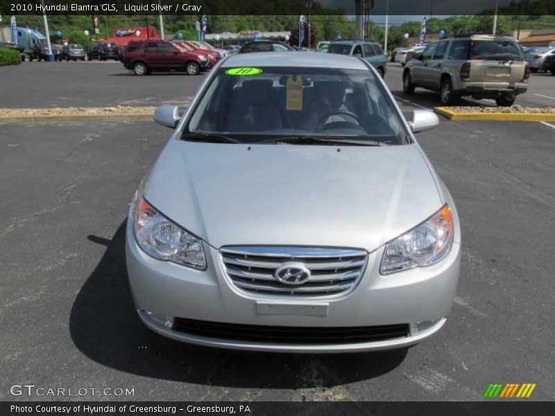 Liquid Silver / Gray 2010 Hyundai Elantra GLS