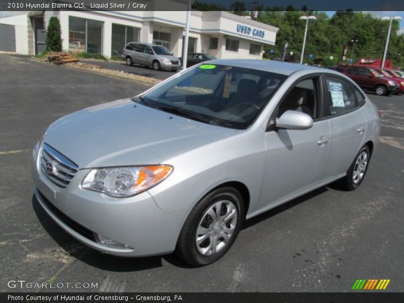 Liquid Silver / Gray 2010 Hyundai Elantra GLS