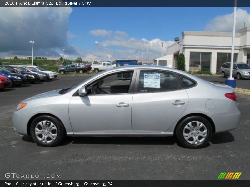 Liquid Silver / Gray 2010 Hyundai Elantra GLS