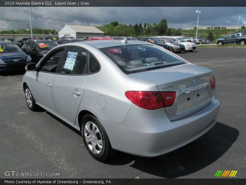 Liquid Silver / Gray 2010 Hyundai Elantra GLS