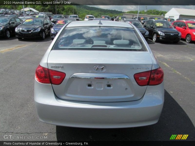 Liquid Silver / Gray 2010 Hyundai Elantra GLS