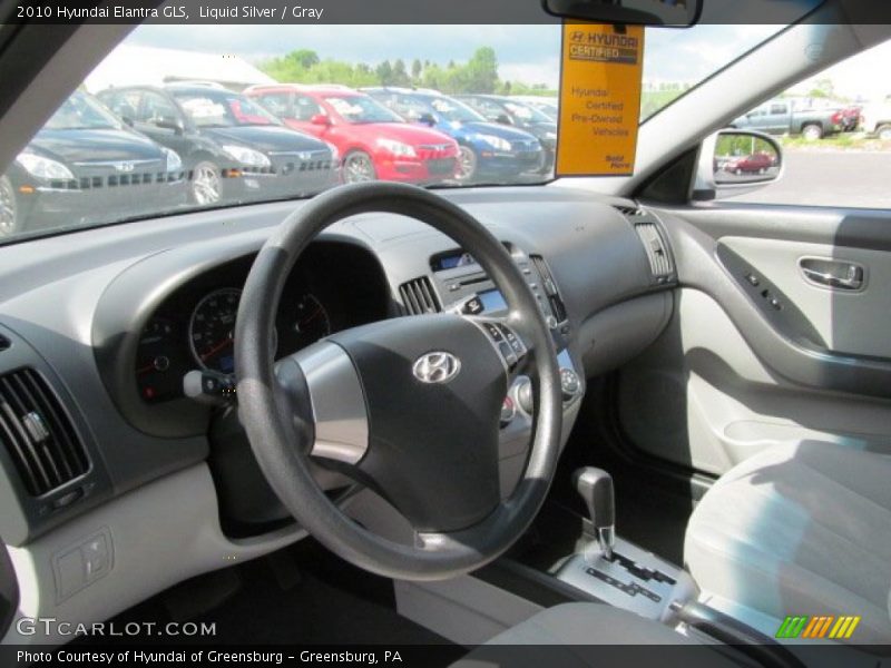 Liquid Silver / Gray 2010 Hyundai Elantra GLS