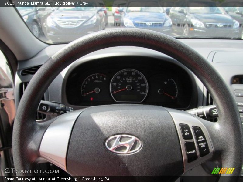 Liquid Silver / Gray 2010 Hyundai Elantra GLS