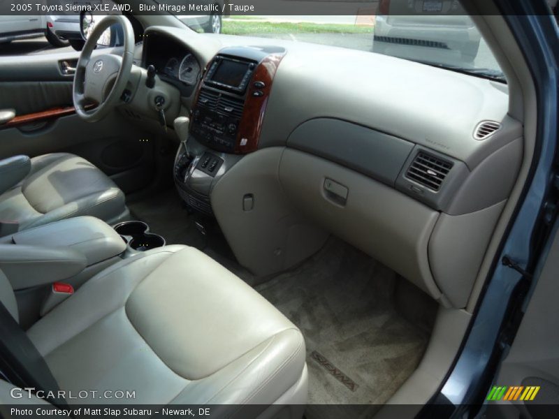 Blue Mirage Metallic / Taupe 2005 Toyota Sienna XLE AWD