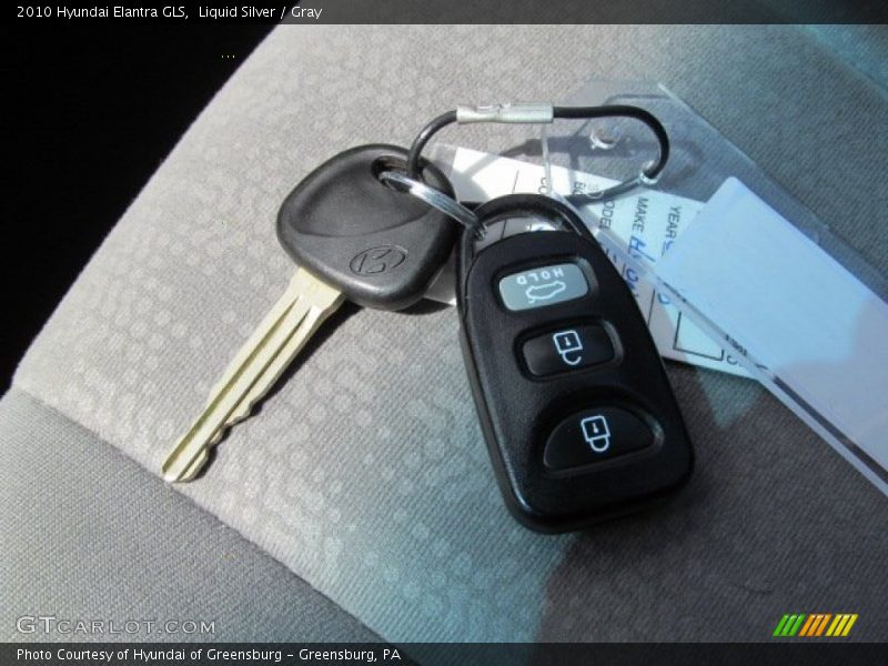 Liquid Silver / Gray 2010 Hyundai Elantra GLS