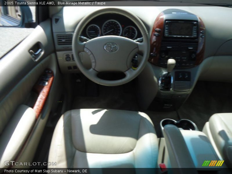 Blue Mirage Metallic / Taupe 2005 Toyota Sienna XLE AWD