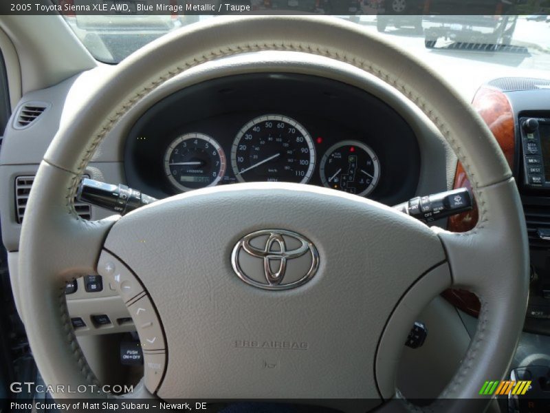 Blue Mirage Metallic / Taupe 2005 Toyota Sienna XLE AWD