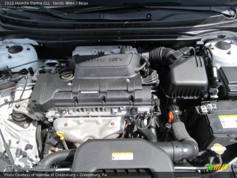 Nordic White / Beige 2010 Hyundai Elantra GLS