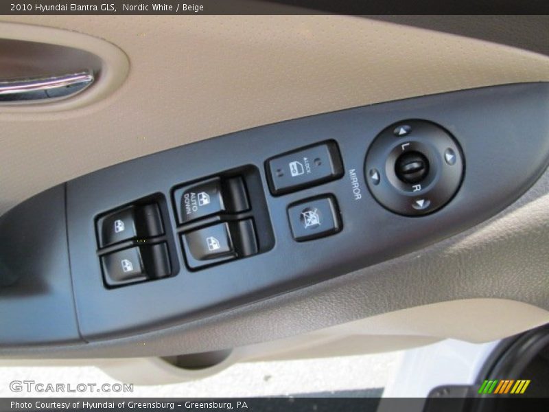 Nordic White / Beige 2010 Hyundai Elantra GLS