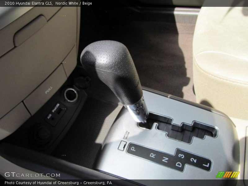 Nordic White / Beige 2010 Hyundai Elantra GLS