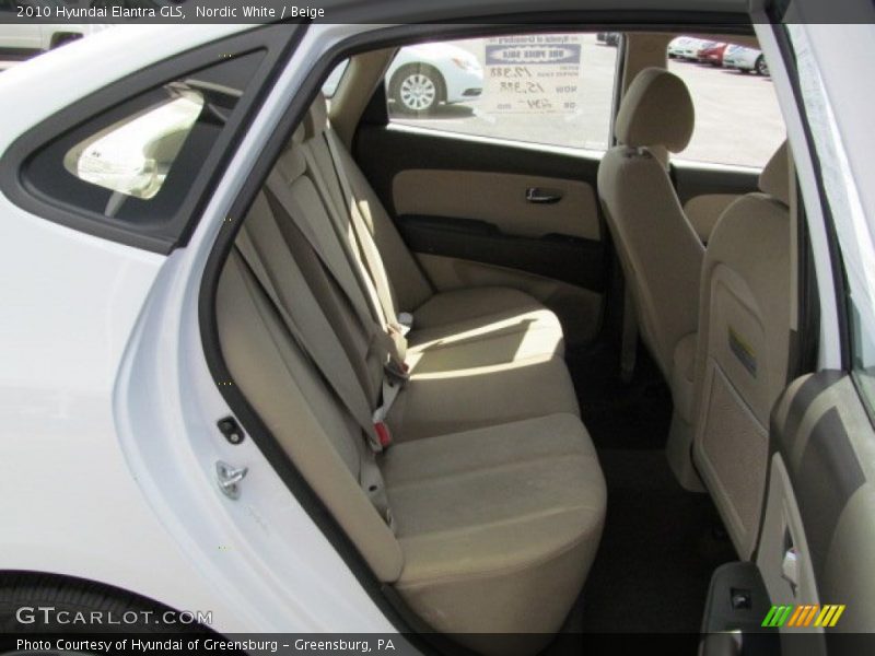 Nordic White / Beige 2010 Hyundai Elantra GLS
