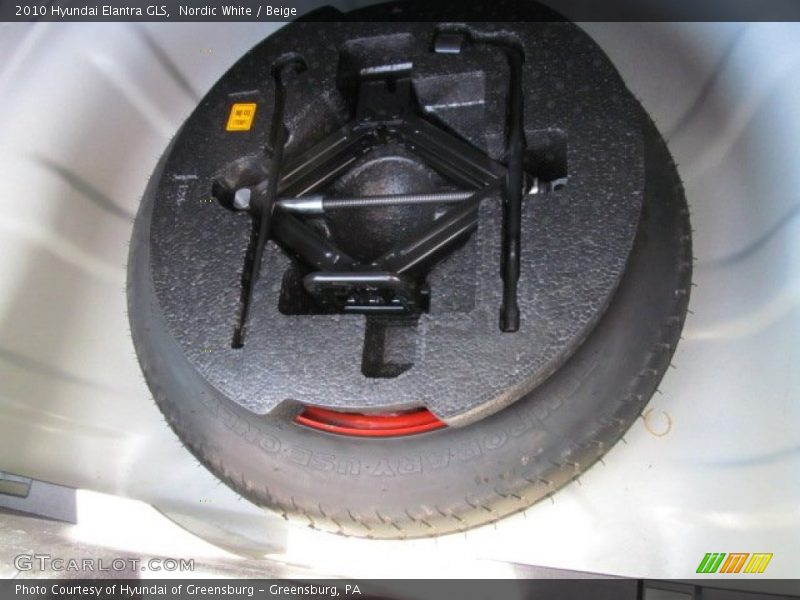 Nordic White / Beige 2010 Hyundai Elantra GLS