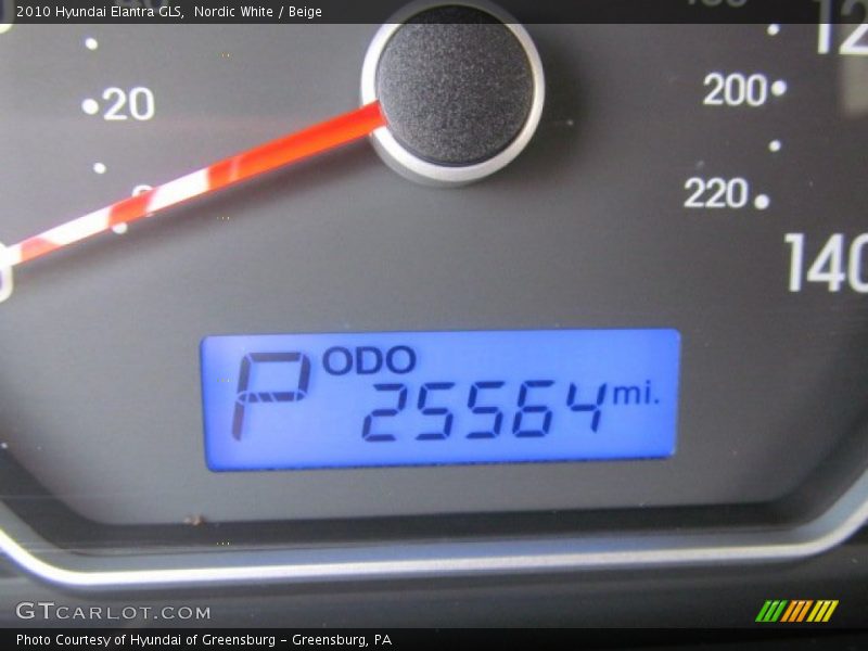 Nordic White / Beige 2010 Hyundai Elantra GLS