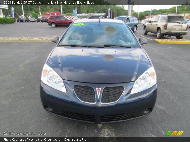 Midnight Blue Metallic / Ebony Black 2008 Pontiac G6 GT Coupe