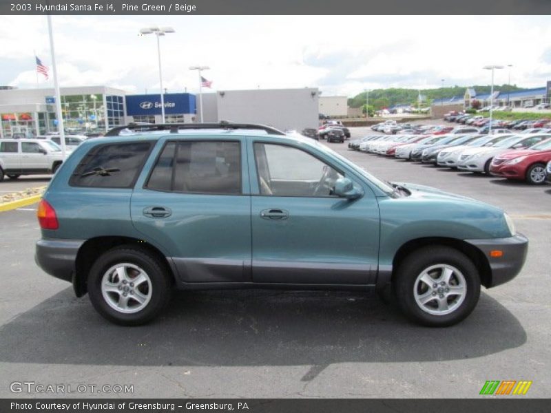 Pine Green / Beige 2003 Hyundai Santa Fe I4