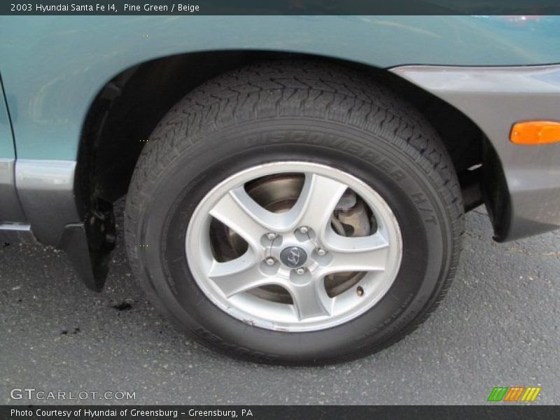Pine Green / Beige 2003 Hyundai Santa Fe I4