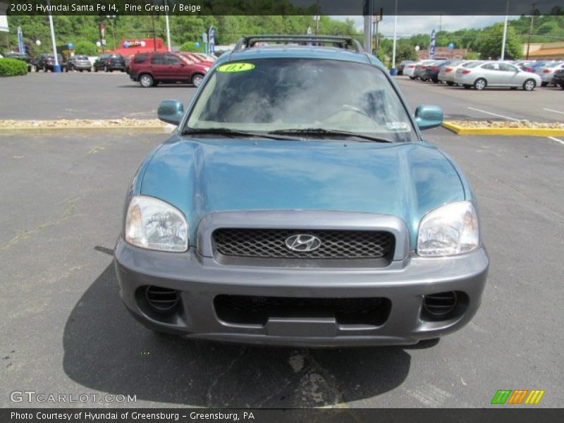 Pine Green / Beige 2003 Hyundai Santa Fe I4