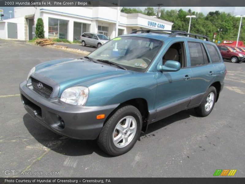 Pine Green / Beige 2003 Hyundai Santa Fe I4