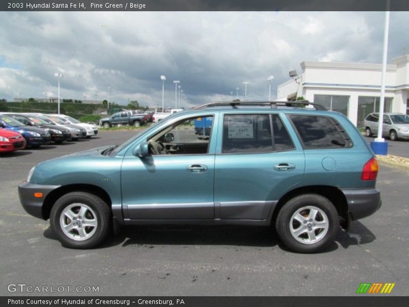 Pine Green / Beige 2003 Hyundai Santa Fe I4