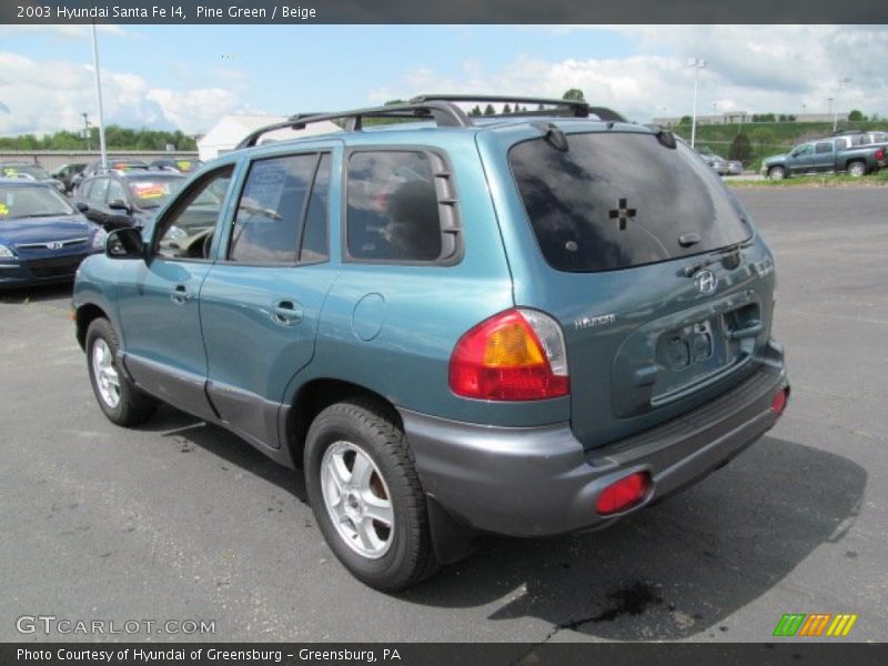 Pine Green / Beige 2003 Hyundai Santa Fe I4