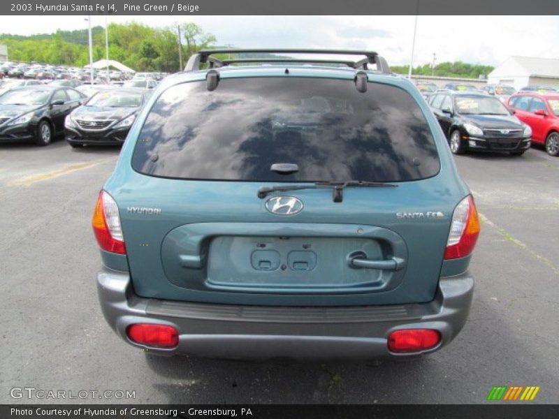 Pine Green / Beige 2003 Hyundai Santa Fe I4