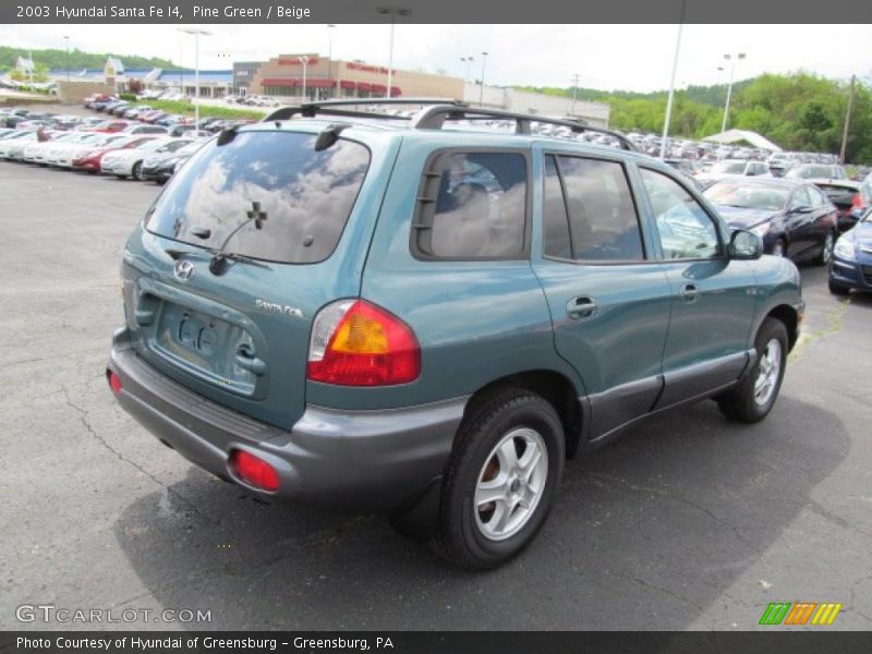 Pine Green / Beige 2003 Hyundai Santa Fe I4