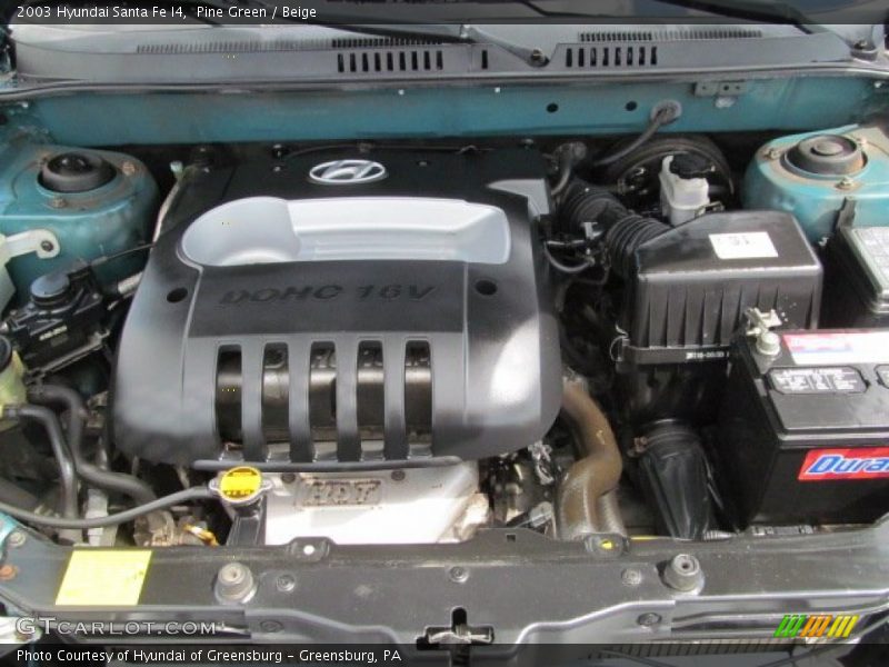 Pine Green / Beige 2003 Hyundai Santa Fe I4