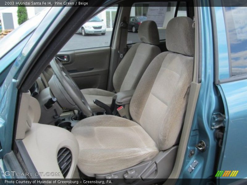 Pine Green / Beige 2003 Hyundai Santa Fe I4