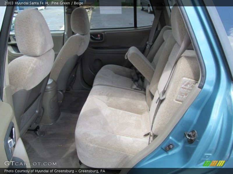 Pine Green / Beige 2003 Hyundai Santa Fe I4