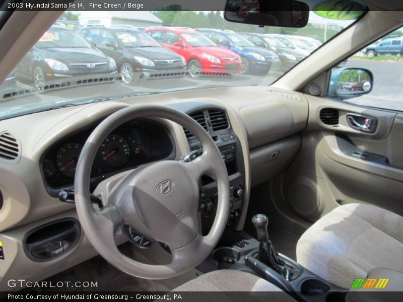 Pine Green / Beige 2003 Hyundai Santa Fe I4