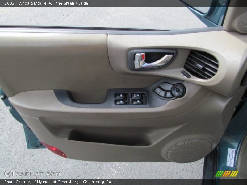 Pine Green / Beige 2003 Hyundai Santa Fe I4