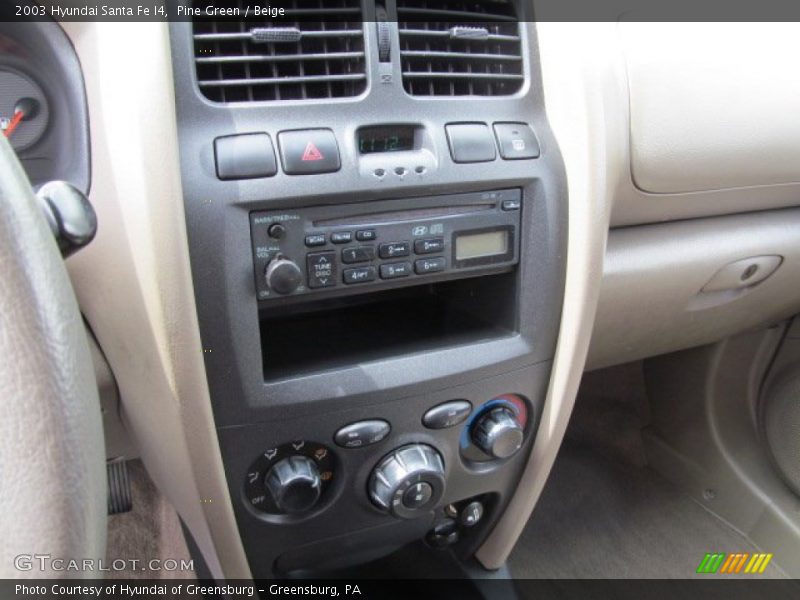 Pine Green / Beige 2003 Hyundai Santa Fe I4