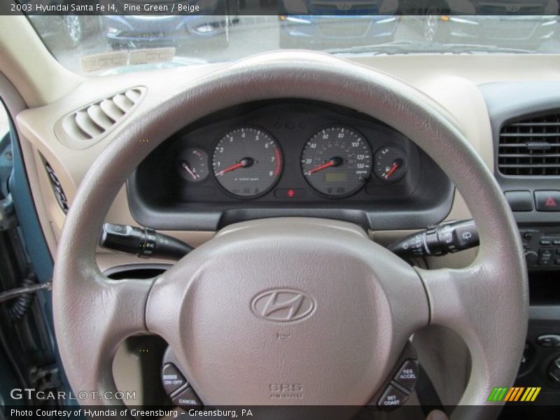Pine Green / Beige 2003 Hyundai Santa Fe I4