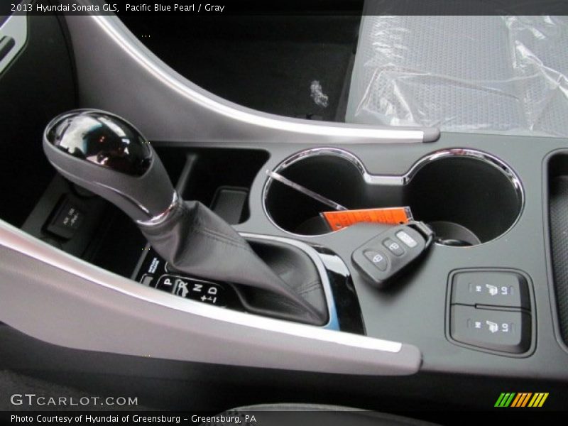 Pacific Blue Pearl / Gray 2013 Hyundai Sonata GLS