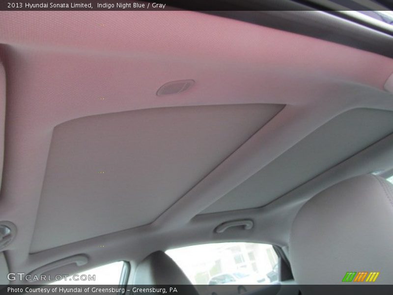 Indigo Night Blue / Gray 2013 Hyundai Sonata Limited