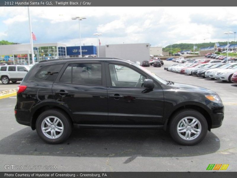 Twilight Black / Gray 2012 Hyundai Santa Fe GLS