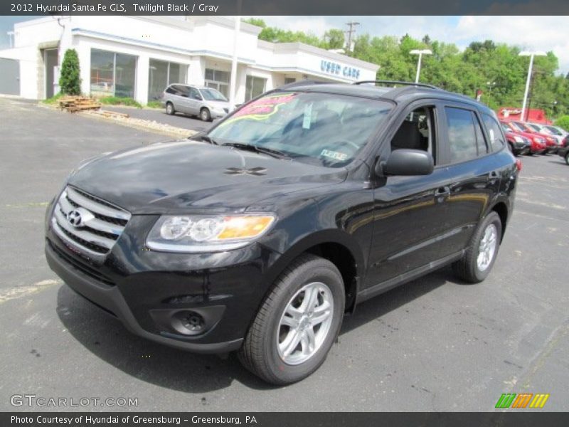 Twilight Black / Gray 2012 Hyundai Santa Fe GLS