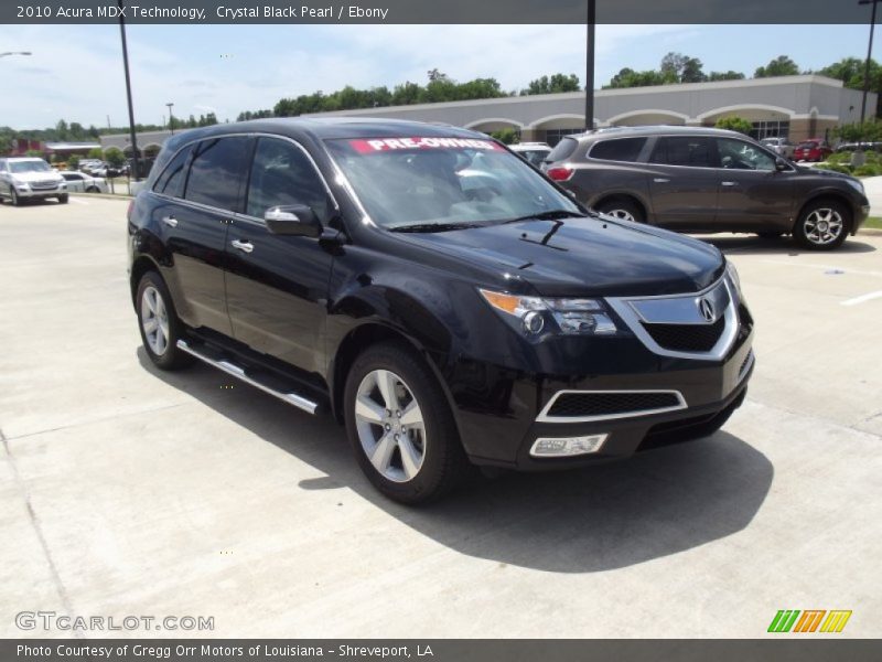 Crystal Black Pearl / Ebony 2010 Acura MDX Technology
