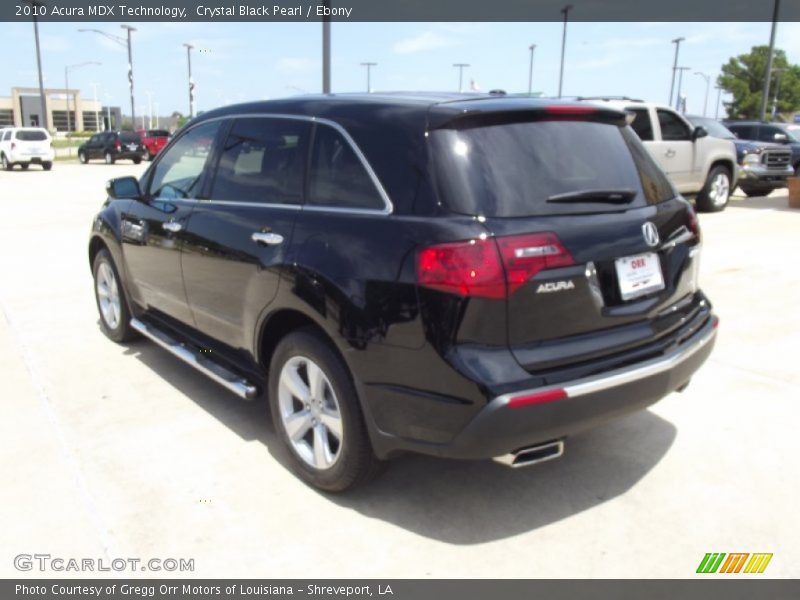 Crystal Black Pearl / Ebony 2010 Acura MDX Technology