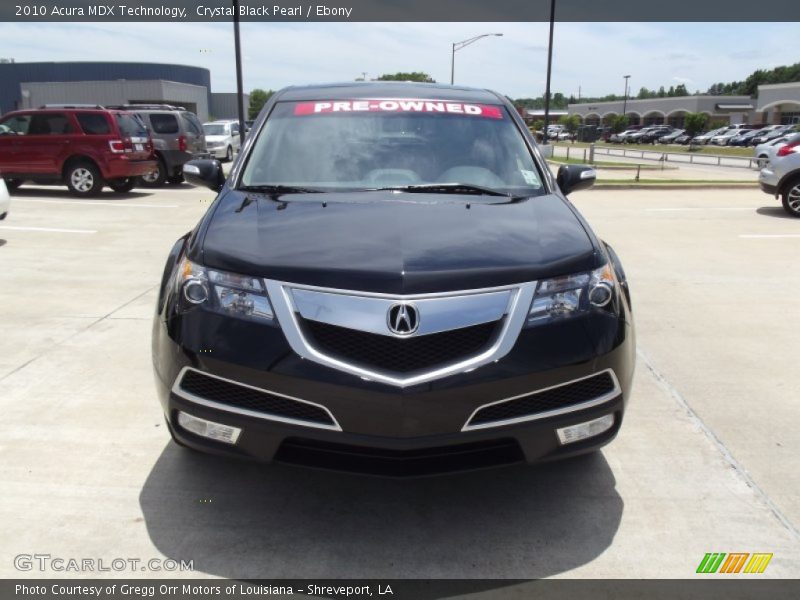 Crystal Black Pearl / Ebony 2010 Acura MDX Technology