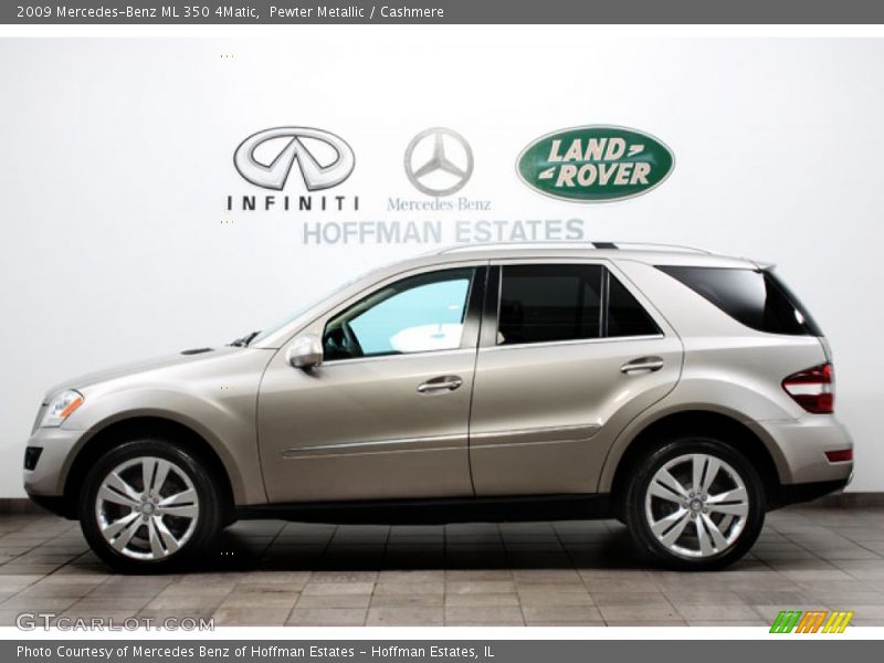 Pewter Metallic / Cashmere 2009 Mercedes-Benz ML 350 4Matic