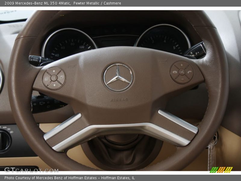 Pewter Metallic / Cashmere 2009 Mercedes-Benz ML 350 4Matic