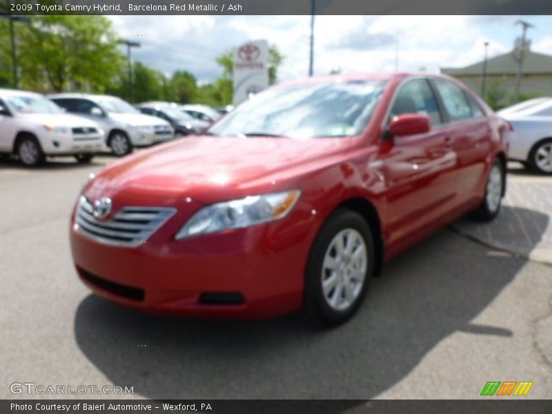 Barcelona Red Metallic / Ash 2009 Toyota Camry Hybrid