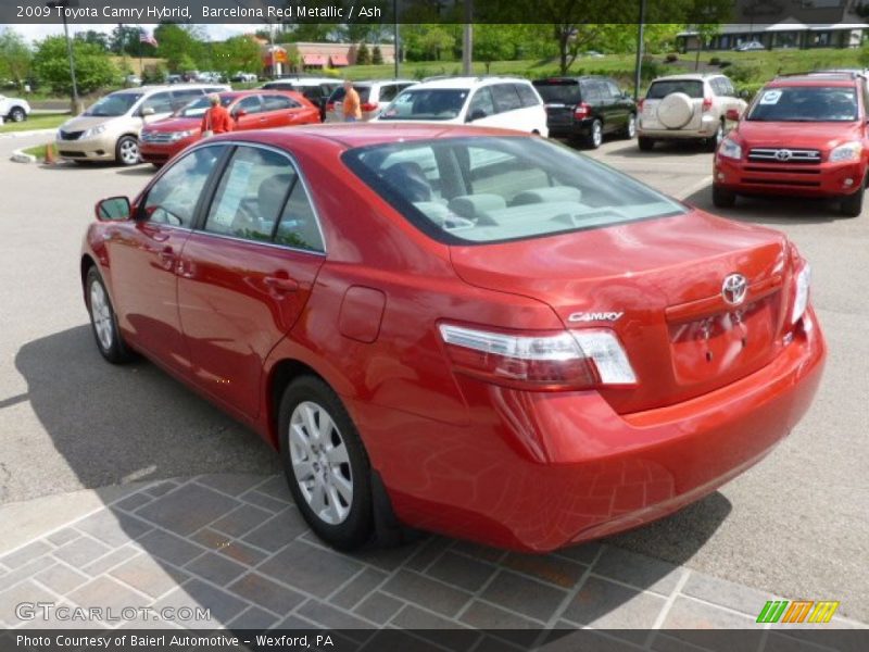 Barcelona Red Metallic / Ash 2009 Toyota Camry Hybrid