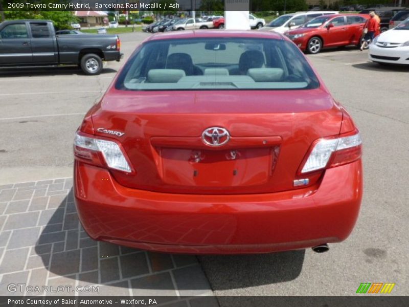 Barcelona Red Metallic / Ash 2009 Toyota Camry Hybrid